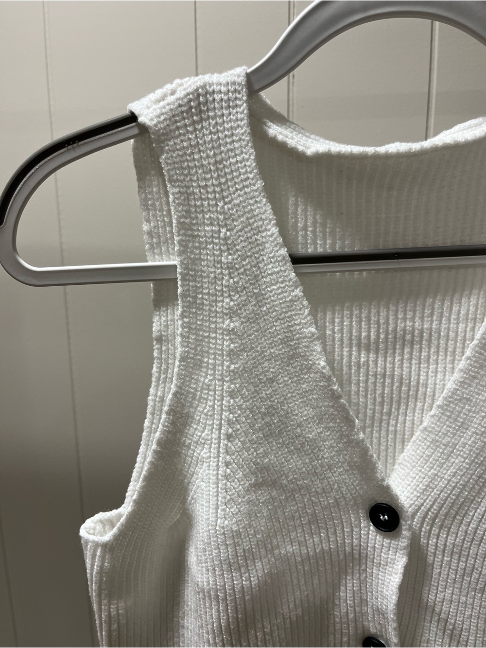 Button Front Sweater Vest - Picture 3 of 3
